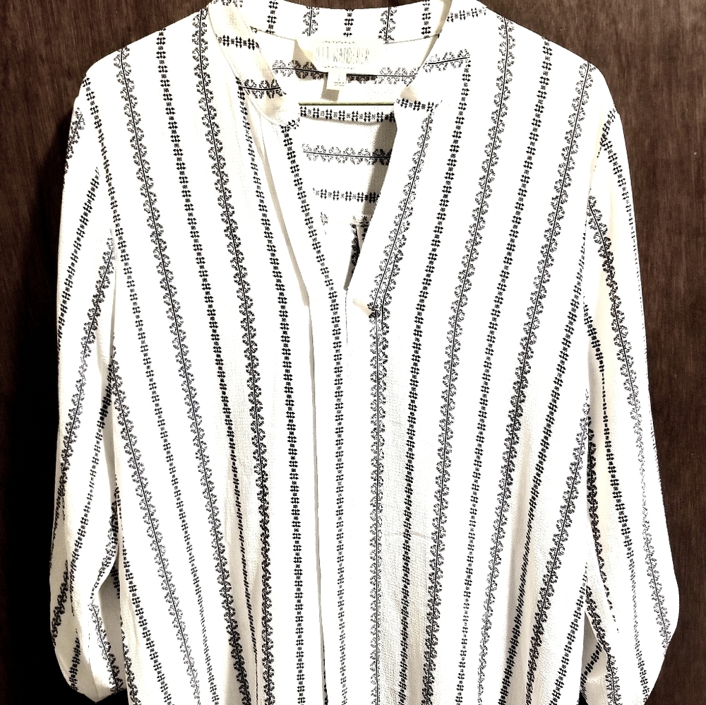 SOLD - White and Blue Shirt